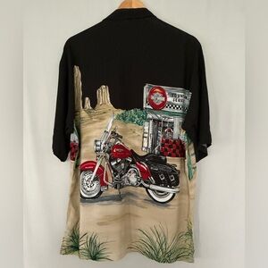 Harley-Davidson Road King Men’s Hawaiian Shirt Size L